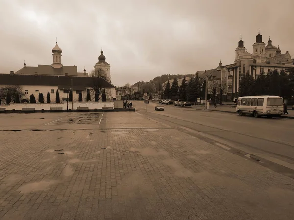 Den Historiska Delen Den Gamla Staden Gamla Stan Centrala Gatan — Stockfoto