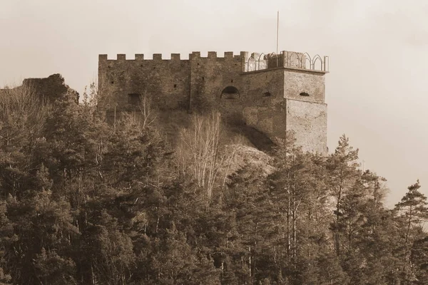 Γενική Άποψη Του Λόφου Castle — Φωτογραφία Αρχείου