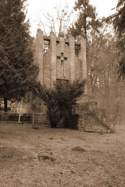 Kapell Cemetery Chapel Familjen Mochulsky — Stockfoto