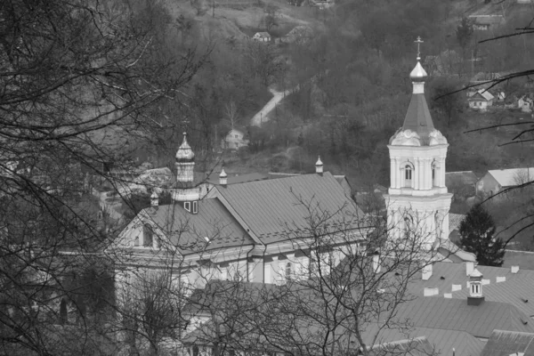 Monasheskyy Budynek Klasztor Objawień Wielki Stary Kościół Prawosławny — Zdjęcie stockowe