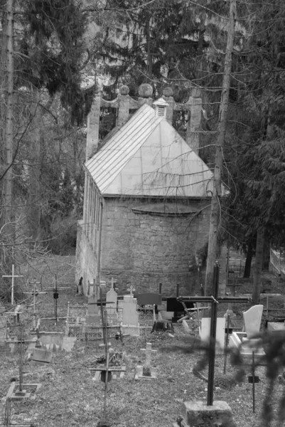 Kapelle Auf Dem Friedhof Kapelle Der Familie Mochulsky — Stockfoto