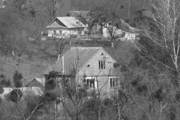 Ukrayna Köyündeki Ahşap — Stok fotoğraf
