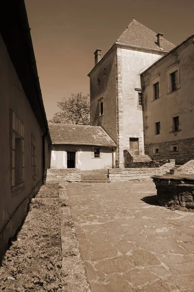 Tipos Arquitetônicos Castelo Svirzh Castelo Velho — Fotografia de Stock