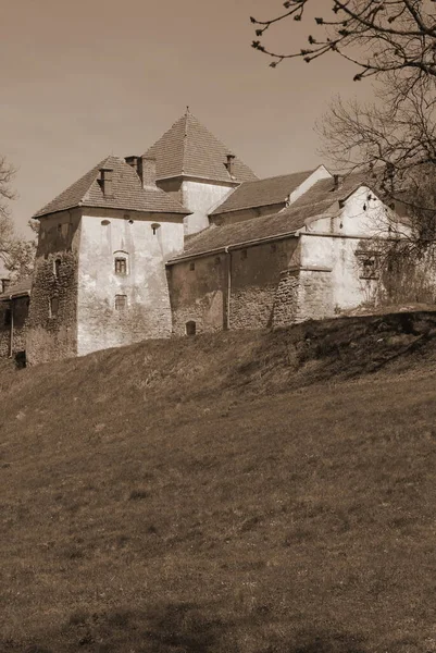 Tipos Arquitetônicos Castelo Svirzh Castelo Velho — Fotografia de Stock