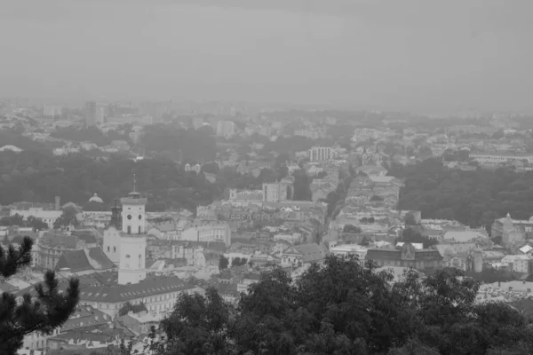 General View City Tower Church Saints Olga Elizabeth — Stock Photo, Image