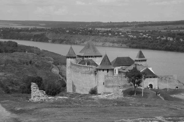 Torres Murallas Del Castillo Khotyn —  Fotos de Stock