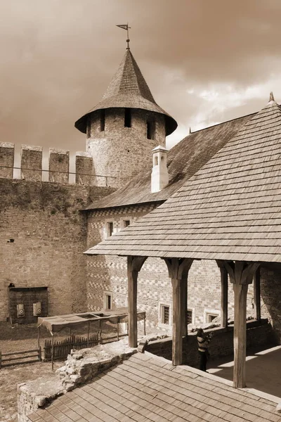Towers Walls Castle Khotyn — Stock Photo, Image
