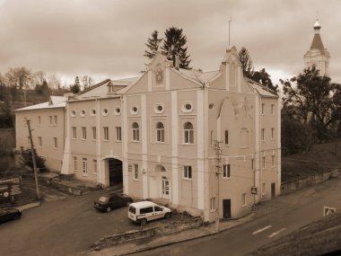 Eski şehrin tarihi kısmı. Epifani Manastırı 'nı inşa eden manastır.          