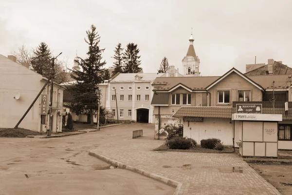 Den Historiska Delen Den Gamla Staden Monasheskyy Byggnad Epiphany Monastery — Stockfoto