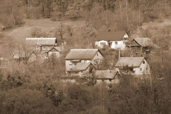 Ukrayna Köyündeki Ahşap — Stok fotoğraf