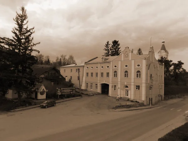 Historic Part Old Town Monasheskyy Building Epiphany Monastery — Stock Photo, Image