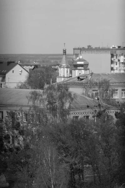 Templom Szent Mártír Tatiana Templom Külvárosban Faház Ukrán Faluban Kilátás — Stock Fotó