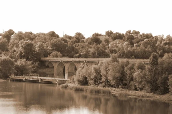Pont Viaduc Traversant Dniestr — Photo