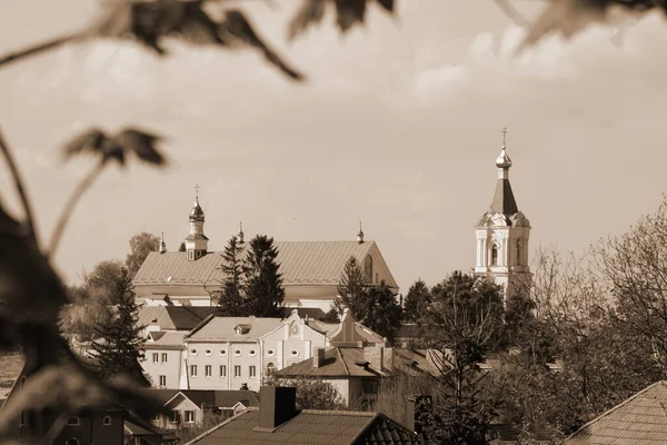 Zabytkowa Część Starego Miasta Monasheskyy Budynek Klasztor Objawień Wielki Stary — Zdjęcie stockowe