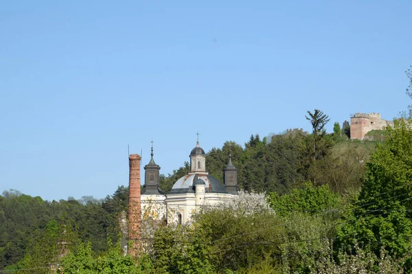 Historic Part Old Town Cathedral Transfiguration General View Castle Hill —  Fotos de Stock