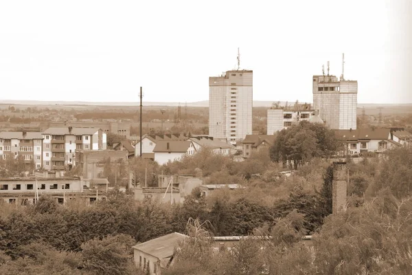 Vista Desde Ventana Ciudad — Foto de Stock