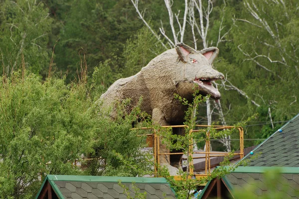 Sculpture Wolf — Stock Photo, Image