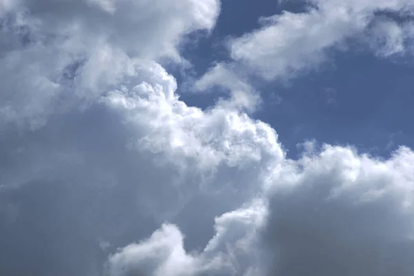 Putih Cumulus Awan Langit — Stok Foto