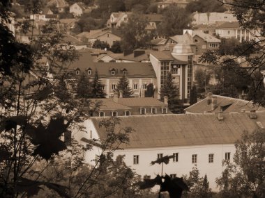 Eski kasabanın tarihi merkezi.          