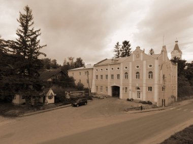 Eski şehrin tarihi kısmı. Epifani Manastırı 'nı inşa eden manastır. Büyük eski ortodoks kilisesi.