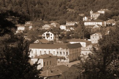 Eski kasabanın tarihi merkezi.