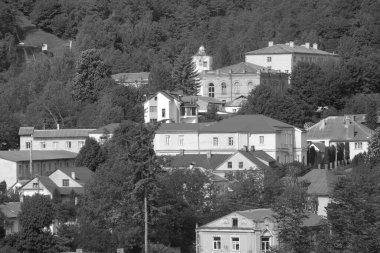 Eski kasabanın tarihi merkezi.