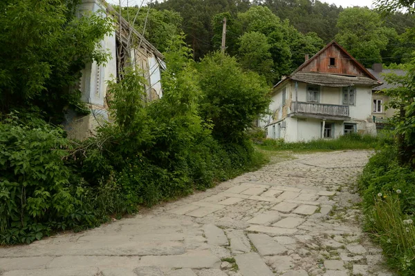 Maison Bois Dans Village Ukrainien Ancien Bâtiment Résidentiel — Photo