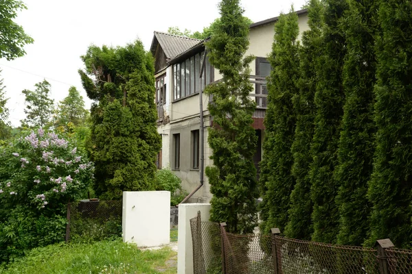 Holzhaus Ukrainischen Dorf Altes Wohnhaus — Stockfoto
