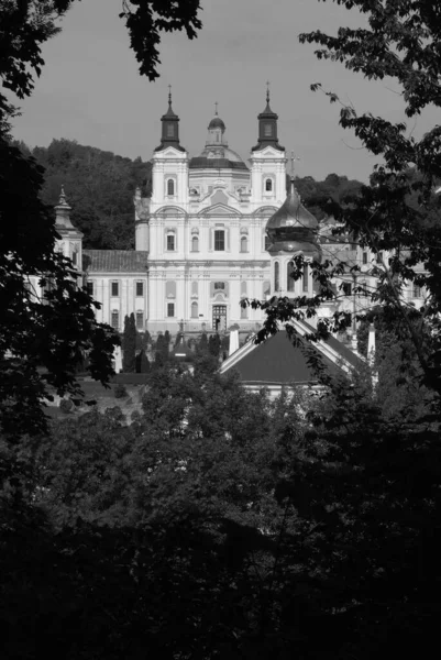 Deux Temples Une Église Une Église Cathédrale Transfiguration Cathédrale Nicholas — Photo