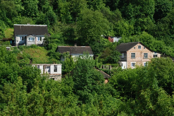 Holzhaus Der Ukrainischen Dorf Dorf Waldrand — Stockfoto