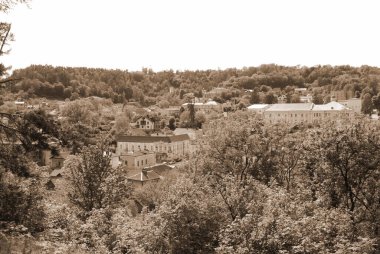 Eski kasabanın tarihi merkezi.