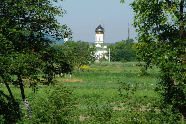 Церковь Окраине Петербурга Иоанно Предтеченская Церковь — стоковое фото