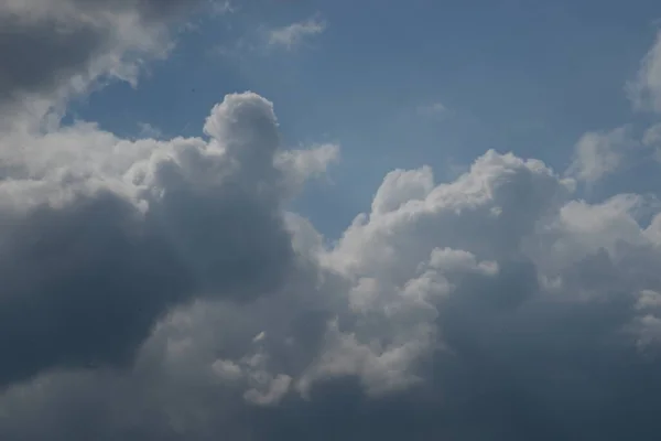 Putih Cumulus Awan Langit — Stok Foto