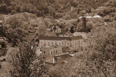 Eski kasabanın tarihi merkezi.