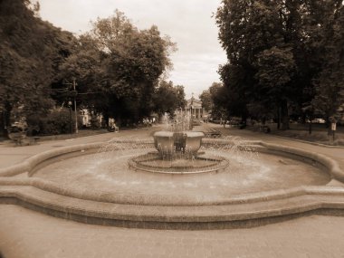 Köşe tiyatro meydanı, eski kasaba.