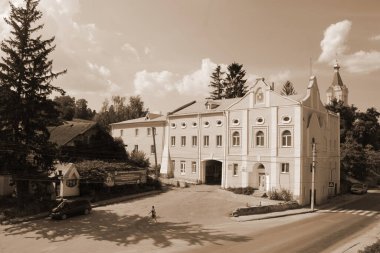 Eski şehrin tarihi kısmı. Epifani Manastırı 'nı inşa eden manastır. Büyük eski ortodoks kilisesi.