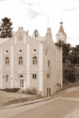 Eski şehrin tarihi kısmı. Epifani Manastırı 'nı inşa eden manastır. Büyük eski ortodoks kilisesi.