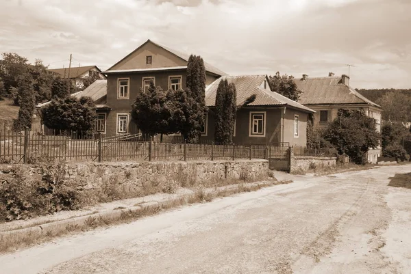 Eski Şehrin Tarihi Merkezi Eski Yerleşim Yeri Köy Evi Eski — Stok fotoğraf