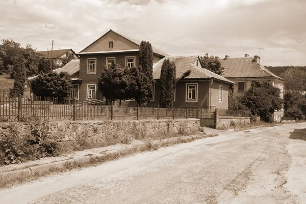 Den Historiska Stadskärnan Den Gamla Staden Gamla Bostäder Lantliga Hus — Stockfoto