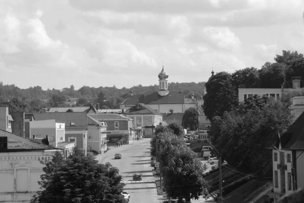 Historická Část Starého Města Mikulášská Katedrála Františkánský Klášter Ortodoxní Kostel — Stock fotografie