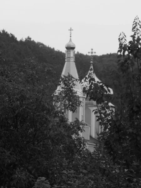 Templom Szent Mártír Tatiana Templom Külvárosban Faház Ukrán Faluban — Stock Fotó