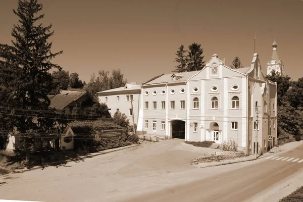 Parte Histórica Velha Cidade Monasheskyy Edifício Epiphany Monastery Great Antiga — Fotografia de Stock