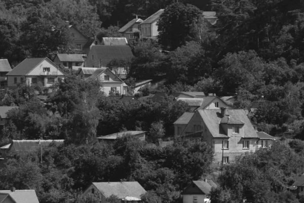 Rande Des Dorfes Umgebung Außerhalb Der Stadt — Stockfoto