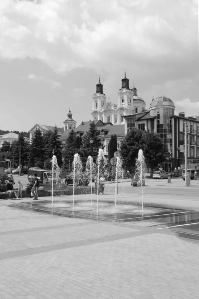 Het Historische Deel Van Oude Stad Kathedraal Van Transfiguratie Grote — Stockfoto