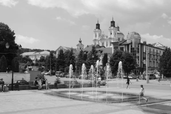 Het Historische Deel Van Oude Stad Kathedraal Van Transfiguratie Grote — Stockfoto