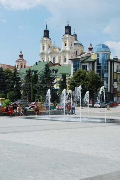 Історична Частина Старого Міста Собор Преображення Господнього Велика Церква — стокове фото