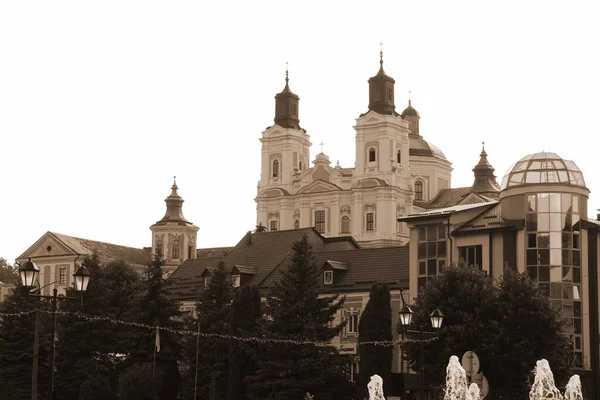 Historic Part Old Town Cathedral Transfiguration Great Church — 스톡 사진