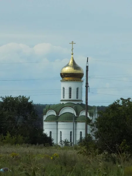 Церковь Окраине Петербурга Иоанно Предтеченская Церковь — стоковое фото