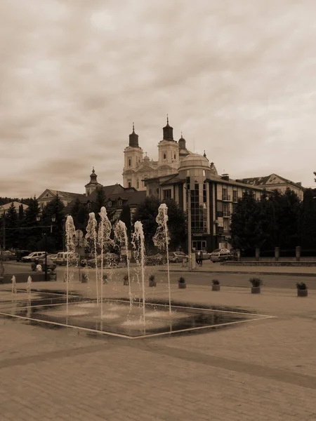 Historic Part Old Town Cathedral Transfiguration Great Church — Fotografia de Stock