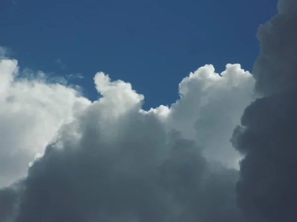 Putih Cumulus Awan Langit — Stok Foto
